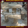 garden furniture stone table and chair